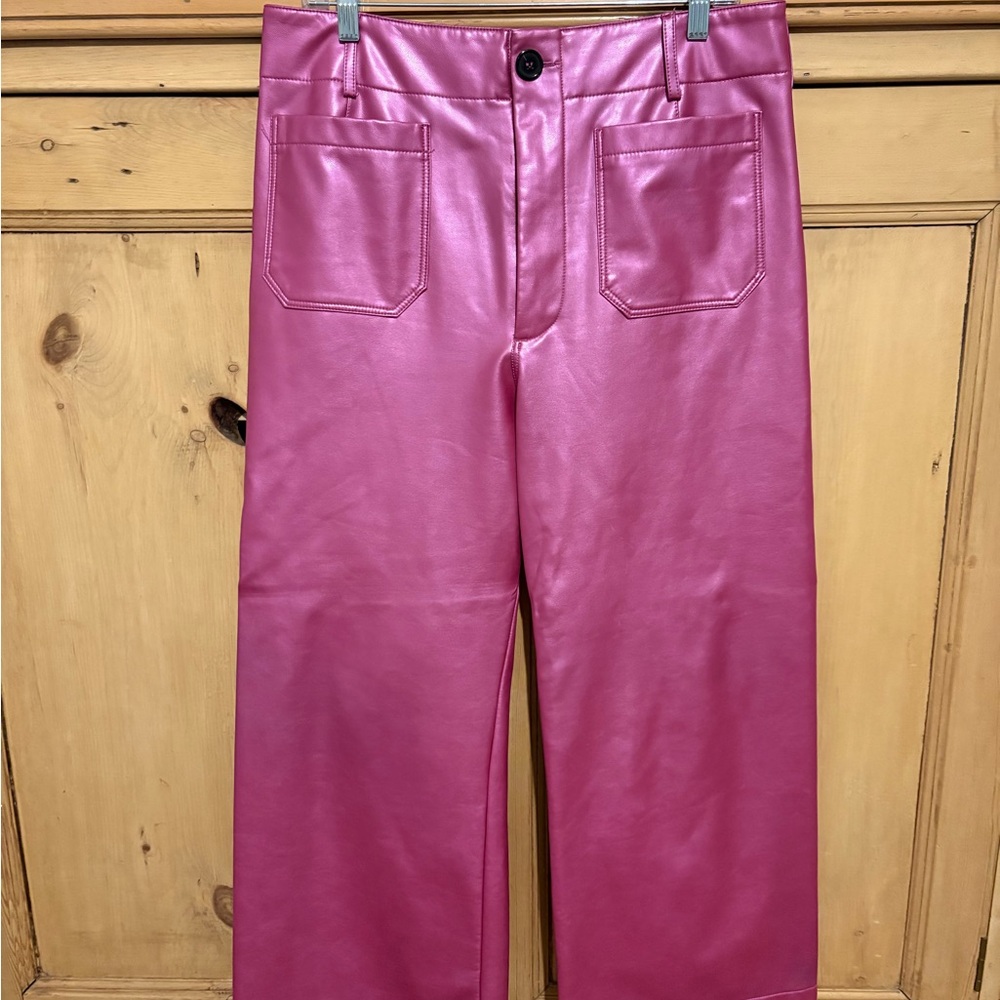 Anthropologie Pink Cropped Pants